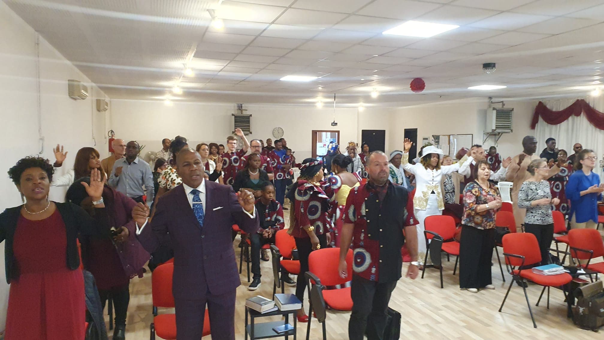 Global Mission Church of Christ congregation worshipping together
